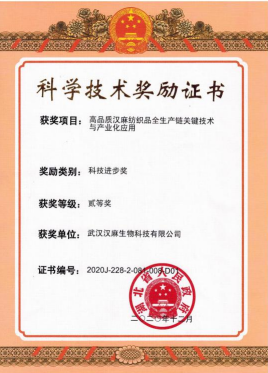 Science and Technology Award Certificate